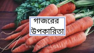 গাজরের উপকারিতা